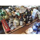 Two trays of alcohol to include; Metaxa Madeira wine, Bols liqueur, Harveys Bristol cream, Vino