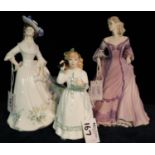 Two Royal Doulton bone china figurines to include; 'Adele' HN2480 and 'Hello Daddy' HN3651, together