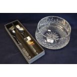 Waterford crystal Lismore 10" salad bowl in original box, together with Waterford crystal salad