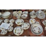 Five trays of Royal Worcester Evesham oven to tableware items, various including; two handled lidded