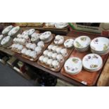 Six trays of Royal Worcester Evesham oven to tableware items to include; selection of plates, cups