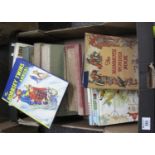 Box of assorted books to include; Rupert annuals, 'the Mammoth Wonder book', stories from Mother