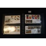 Great Britain collection of first day covers in black lighthouse boxed album mostly Benham covers