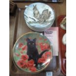 Tray of various collectors plates: Franklin Mint animals, The Canterbury collection etc. (B.P. 21% +