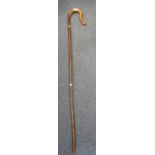 Rustic shepherds's wooden crook. (B.P. 21% + VAT)