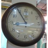 Early 20th century Smiths 8 day single train wall clock (B.P. 21% + VAT)