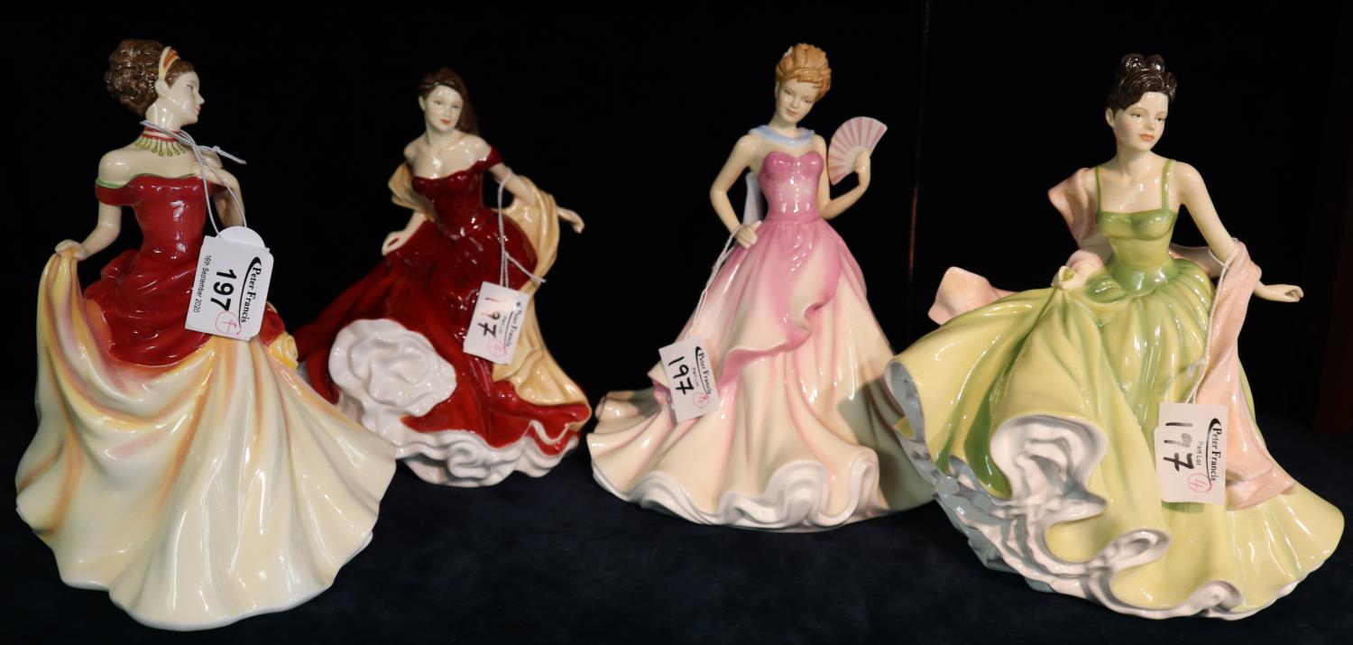 Four Royal Doulton 'Pretty Ladies' figurines to include; 'Spring Ball' HN5467, 'Summer Ball' HN5464,