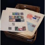 British Commonwealth. Mint and used selection on large bundle of pages, many 100's of stamps from