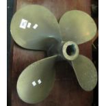 A large bronze propeller (B.P. 21% + VAT)