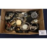 Box of assorted modern wristwatches, various. (B.P. 21% + VAT)
