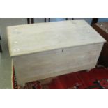 Painted pine trunk with fitted candle box, probably with associate handles and feet. (B.P. 21% +