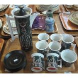 15 piece Portmeirion 'Magic City' coffee set designed by Susan Williams Ellis. (B.P. 21% + VAT)