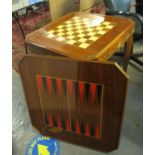 Modern Italian Notturno inlaid wood games table. (B.P. 21% + VAT)