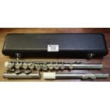 Silver plated Hernals flute in original fitted case. (B.P. 21% + VAT)