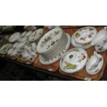 Five trays of Royal Worcester Evesham oven to tableware dinnerware items various to include;