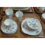 19 piece Royal Albert bone china 'Flower of the Month series' 'Daisy' teaset. (B.P. 21% + VAT)