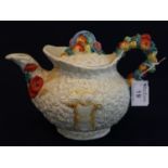 Clarice Cliff Newport pottery 'Celtic Harvest' design teapot. (B.P. 21% + VAT)