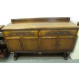 Early 20th Century carved oak sideboard. (B.P. 21% + VAT)