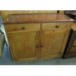 Pine free standing kitchen cupboard or sideboard . (B.P. 21% + VAT)