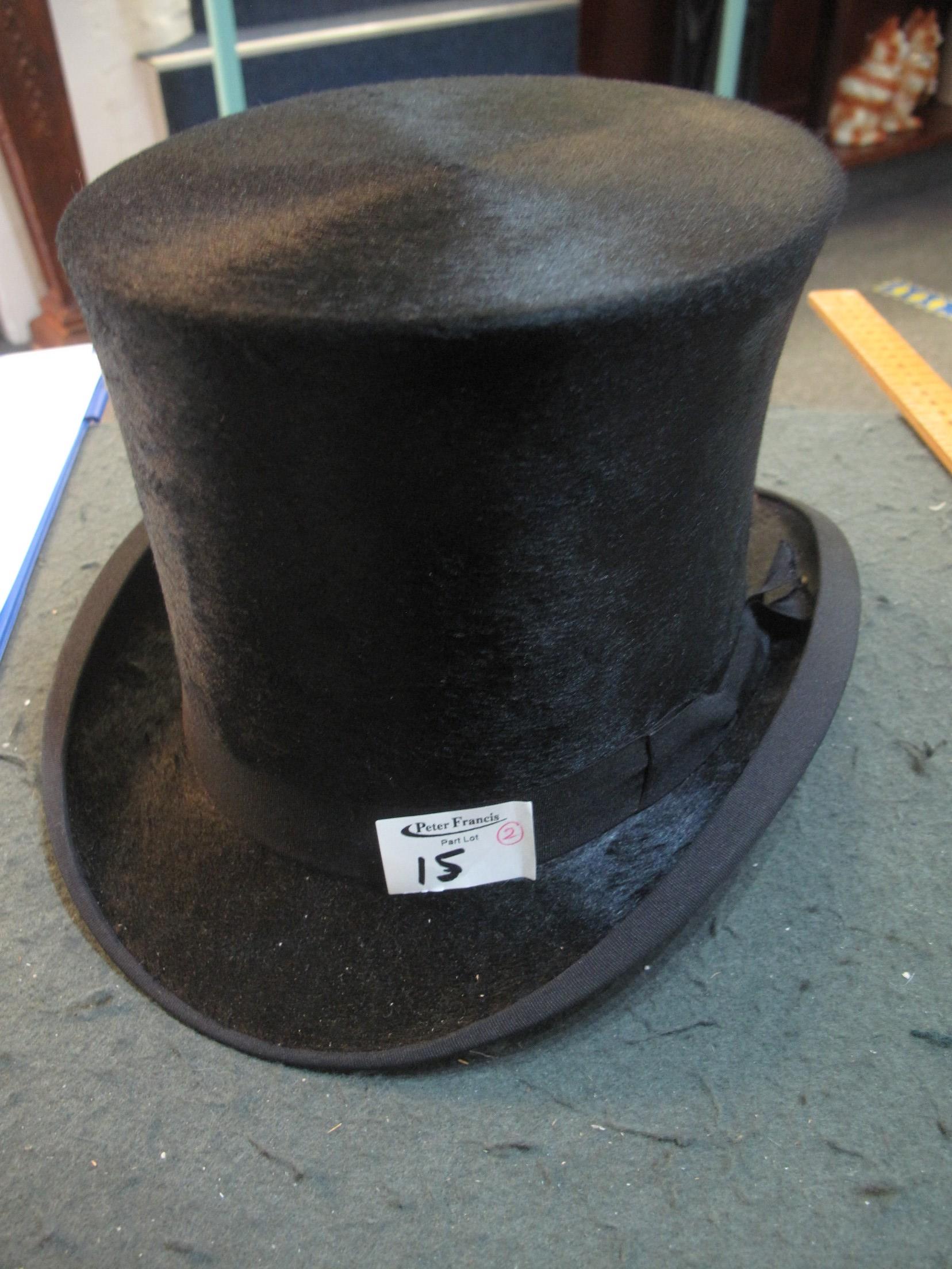Christys' of London vintage top hat in original card box with printed labels (B.P. 21% + VAT). - Image 3 of 4