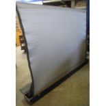 Large vintage pull-up projection screen in wooden box. Possibly military. (B.P. 24% incl. VAT)