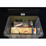 Plastic box with selection of great Britain presentation packs and few New Zealand year packs. (B.P.