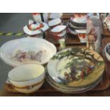 Tray of Royal Doulton series ware and other similar items to include a pair of square section