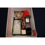 Box of assorted costume jewellery various. (B.P. 21% + VAT)