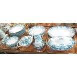 Three trays of Fenton pottery art nouveau design tea and dinner ware items various. (B.P. 21% + VAT)