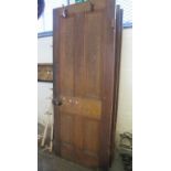 Group of 19th century grained pine panelled interior doors with coat hooks. (3) (B.P. 24% incl. VAT)