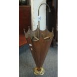 Kitch brass umbrella-shaped umbrella stand. (B.P. 21% + VAT)