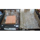 Two boxes of assorted glass, various. (2) (B.P. 21% + VAT)