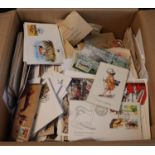Large box of all world covers and First day covers including range of world wildlife covers, many