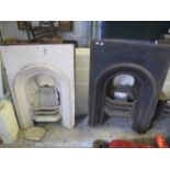 Two similar Victorian cast iron bedroom fire places. (2) (B.P. 24% incl. VAT)