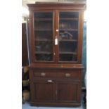 Late Victorian mahogany two stage secretaire bookcase. (B.P. 21% + VAT) Possibly it has been