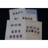 Kenya, Uganda and Tanganyika, King George VI 1938 definitives on pages showing all the different