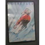 Framed cinema poster for the film 'Rocketeer'. 86 x 58cm approx. Framed and glazed. (B.P. 21% + VAT)