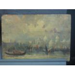 J.B Pyne, study of Venice, signed, oils on panel. 20 x 29cm approx. (B.P. 21% + VAT) Unframed,