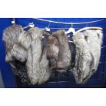Four vintage silver fox fur items, three capelets and one stole. (4) (B.P. 21% + VAT)