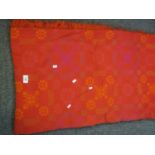 Vintage woollen red ground Welsh tapestry blanket by Meirion Mill Ltd. (B.P. 21% + VAT)