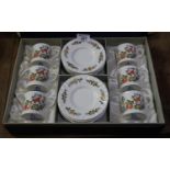 Aynsley fine English bone china 'Cottage Garden' 12 piece coffee set in original box. (B.P. 21% +