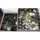 A box of assorted watch and clock parts, various. (B.P. 21% + VAT)