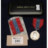 Elizabeth II Imperial Service Medal 'For Faithful Service' awarded to John Wynford Rice Williams. (