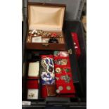 Collection of costume jewellery in various jewellery boxes. (B.P. 21% + VAT)