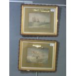 Enderby Ondiger (?), 'After the Storm' and 'Storm scene', marine studies, a pair, signed and dated