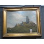 Thoburn McGaw (British 20th Century), 'Corfe Castle', signed and dated '32, oils on board. 41 x 55cm
