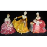 Royal Doulton bone china figurines to include; 'Victoria' HN2471, 'Penelope' and 'Kirsty' HN2381. (