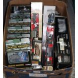 Box containing assorted diecast model vehicles, all in original packaging to include; Corgi Showcase