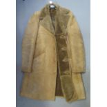 Vintage sheepskin coat with 'Knight Tailors Ltd' label, size 42". (B.P. 21% + VAT)