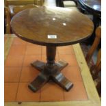 Titchmarsh & Goodwin solid oak occasional table of circular form. (B.P. 21% + VAT)